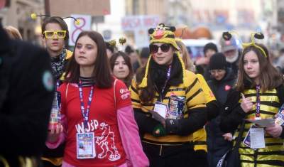 Największa skarbonka WOŚP pochodem przeniesiona na Powiśle - zdjęcie 29