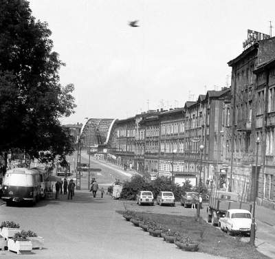 Obecnie Plac Niepodległości i most Piłsudskiego, 1978 r.