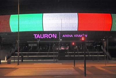 Kraków w kolorach włoskiej flagi, gest solidarności - zdjęcie 1