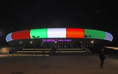 Kraków w kolorach włoskiej flagi, gest solidarności - zdjęcie 3