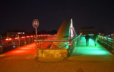 Kraków w kolorach włoskiej flagi, gest solidarności - zdjęcie 13