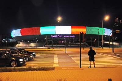 Kraków w kolorach włoskiej flagi, gest solidarności - zdjęcie 2