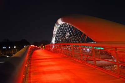 Kraków w kolorach włoskiej flagi, gest solidarności - zdjęcie 16