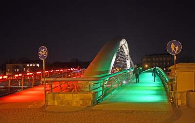 Kraków w kolorach włoskiej flagi, gest solidarności - zdjęcie 18