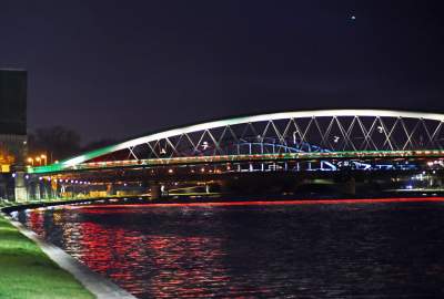 Kraków w kolorach włoskiej flagi, gest solidarności - zdjęcie 6