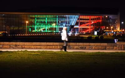 Kraków w kolorach włoskiej flagi, gest solidarności - zdjęcie 23