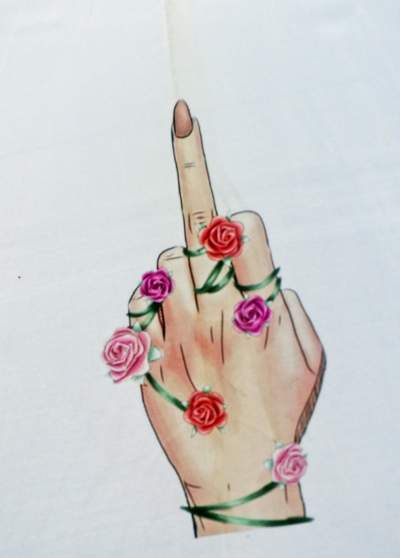 W maseczkach z charakterystyczną błyskawicą, protest w kolejce - zdjęcie 13