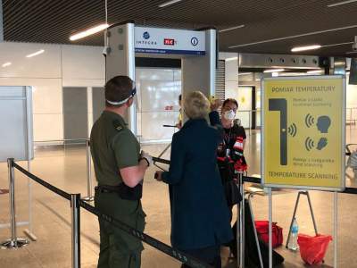 Pierwsi pasażerowie w Balicach, specjalny ceremoniał (1 czerwca 2020) - zdjęcie 9