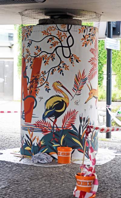 Nowy mural na rondzie Mogilskim, fot. Marek Lasyk - zdjęcie 3