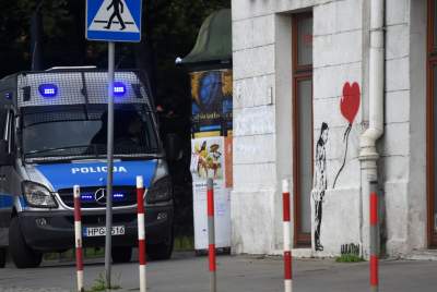 Mural z... Kaczyńskim na krakowskim Kazimierzu (Lipiec 2020) - zdjęcie 1