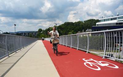 Wielkie otwarcie super kładki. Ależ mieli radochę! - zdjęcie 19