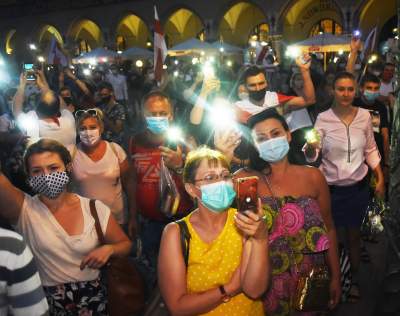 Wolność dla Białorusi. Kraków przeciwko krwawemu reżimowi - zdjęcie 30