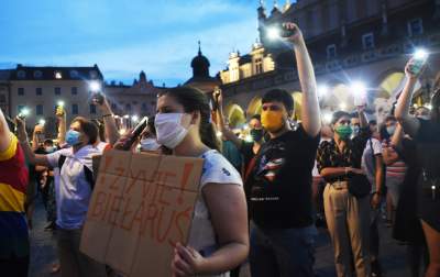 Wolność dla Białorusi. Kraków przeciwko krwawemu reżimowi - zdjęcie 36