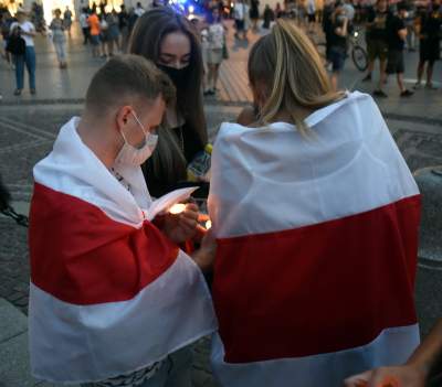 Wolność dla Białorusi. Kraków przeciwko krwawemu reżimowi - zdjęcie 6