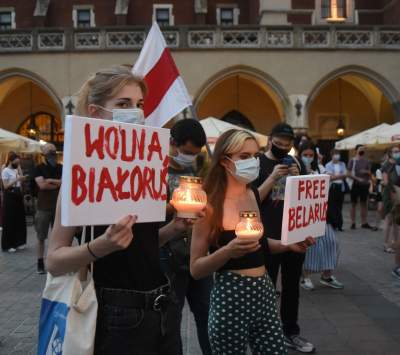 Wolność dla Białorusi. Kraków przeciwko krwawemu reżimowi - zdjęcie 1