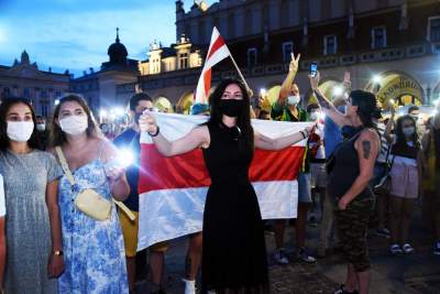 Wolność dla Białorusi. Kraków przeciwko krwawemu reżimowi - zdjęcie 33