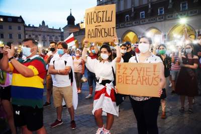 Wolność dla Białorusi. Kraków przeciwko krwawemu reżimowi - zdjęcie 20