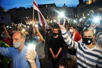 Wolność dla Białorusi. Kraków przeciwko krwawemu reżimowi - zdjęcie 29