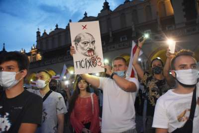 Wolność dla Białorusi. Kraków przeciwko krwawemu reżimowi - zdjęcie 23