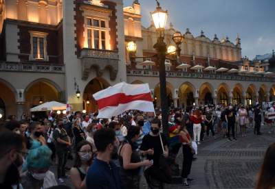 Wolność dla Białorusi. Kraków przeciwko krwawemu reżimowi - zdjęcie 3