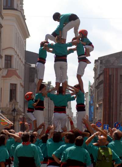 Wieże z ludzi w Krakowie. Z czasów gdy nie było koronawirusa... - zdjęcie 24