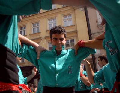 Wieże z ludzi w Krakowie. Z czasów gdy nie było koronawirusa... - zdjęcie 15