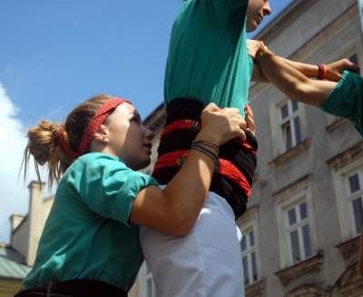 Wieże z ludzi w Krakowie. Z czasów gdy nie było koronawirusa... - zdjęcie 16