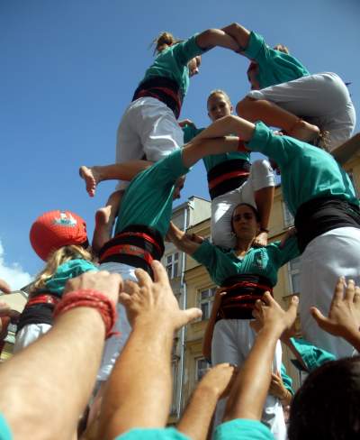 Wieże z ludzi w Krakowie. Z czasów gdy nie było koronawirusa... - zdjęcie 18