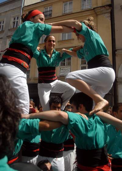 Wieże z ludzi w Krakowie. Z czasów gdy nie było koronawirusa... - zdjęcie 14