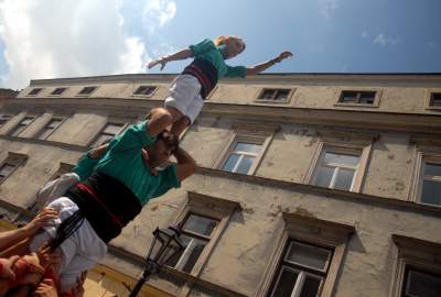 Wieże z ludzi w Krakowie. Z czasów gdy nie było koronawirusa... - zdjęcie 10