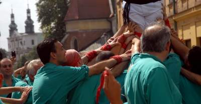 Wieże z ludzi w Krakowie. Z czasów gdy nie było koronawirusa... - zdjęcie 12