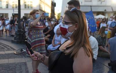Kraków wspiera Białoruś! Kolejna manifestacja na Rynku Głównym - zdjęcie 34