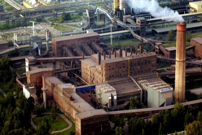 Przelot sterowcem na Nową Hutą. Rok 2007.