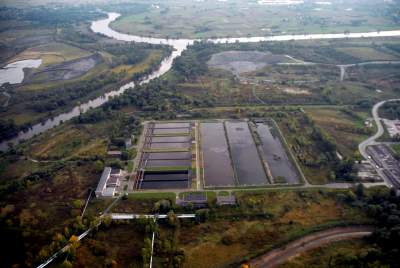 Przelot sterowcem na Nową Hutą. Rok 2007.