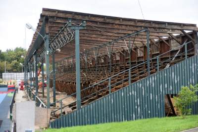 Rozbiórka zabytkowej trybuny na stadionie Wawelu - zdjęcie 17