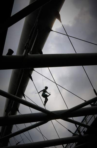 „Między wodą a niebem” wystawa rzeźb balansujących Jerzego Kędziory. Fot. Autor - zdjęcie 8