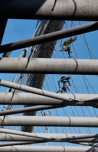 „Między wodą a niebem” wystawa rzeźb balansujących Jerzego Kędziory. Fot. Autor - zdjęcie 13