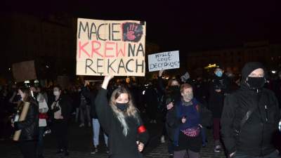 Kobiety nie odpuszczają! Kolejny protest w Krakowie - zdjęcie 11