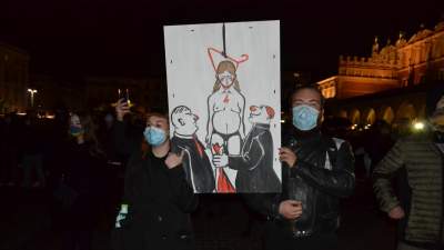 Kobiety nie odpuszczają! Kolejny protest w Krakowie - zdjęcie 9