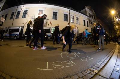 Strajk Kobiet zablokował Kraków, fot. Jan Graczyński - zdjęcie 17