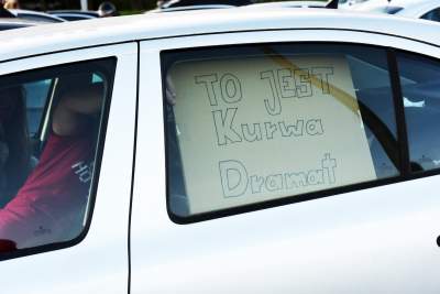 Samochodowy Strajk Kobiet, fot. Marek Lasyk - zdjęcie 8