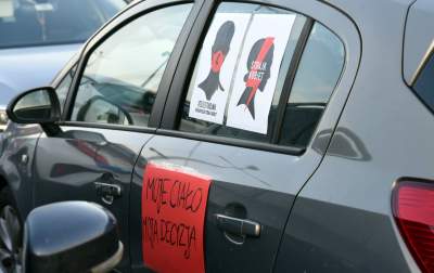 Samochodowy Strajk Kobiet, fot. Marek Lasyk - zdjęcie 6