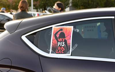 Samochodowy Strajk Kobiet, fot. Marek Lasyk - zdjęcie 13