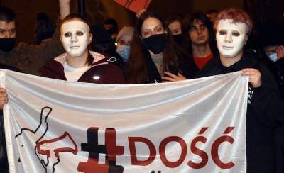 Cichy protest na Franciszkańskiej 3 (2 listopada 2020, fot. Marek Lasyk) - zdjęcie 20