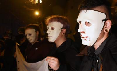 Cichy protest na Franciszkańskiej 3 (2 listopada 2020, fot. Marek Lasyk) - zdjęcie 10