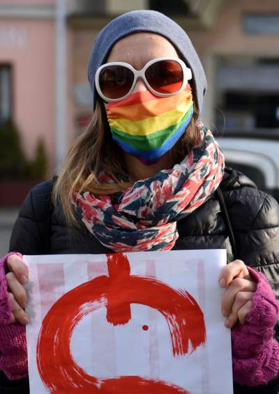 Pikieta solidarnościowa przed komisariatem policji - zdjęcie 9