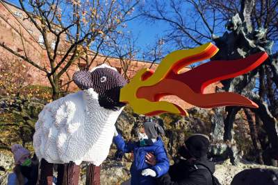 Waleczna owca obok Smoka Wawelskiego - zdjęcie 6