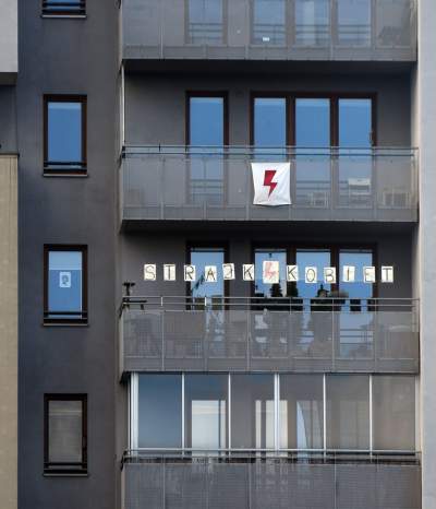 Na murach, chodnikach, balkonach. Strajk Kobiet zostawia ślad - zdjęcie 12