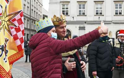 Orszak Trzech Króli w reżimie sanitarnym, fot. Marek Lasyk - zdjęcie 3
