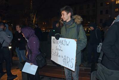 Ratujmy kino ARS: protest przed krakowskim magistratem - zdjęcie 5